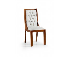 Čalúnená luxusná jedálenská stolička Star z masívneho dreva 105cm