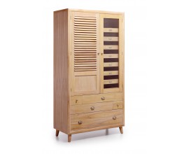 Luxusná štýlová skriňa Bromo je vyrobená z exotického dreva Mindi, ktoré je veľmi cenené pre svoje vlastnosti