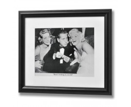 Reprodukcia Bacall, Bogart & Monroe 31,5x37,5