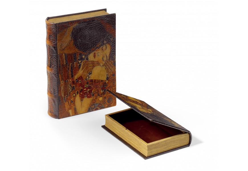 Set kožených dekoračných kníh 2ks 33cm Klimt 