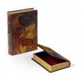 Set kožených dekoračných kníh 2ks 33cm Klimt 