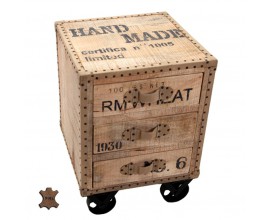 Stolík na kolieskach s tromi zásuvkami