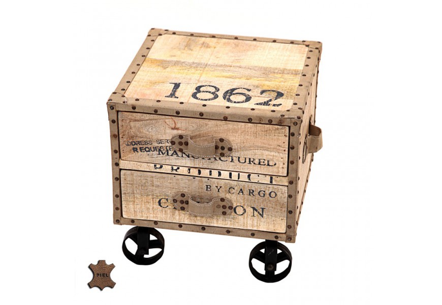 Stol&iacute;k na kolieskach s dvomi z&aacute;suvkami