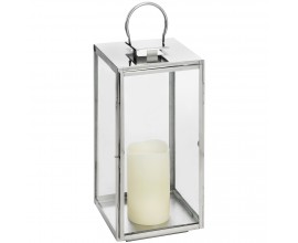 Strieborný vysoký lampáš