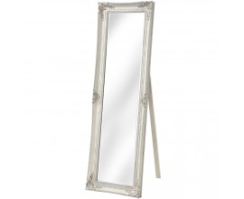 Štýlové šatníkové zrkadlo FRANCAIS biele