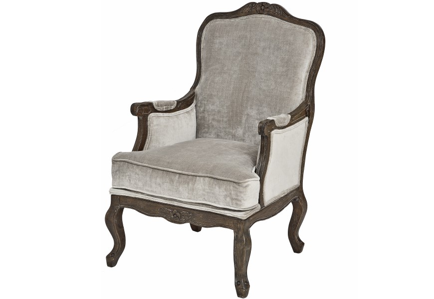 Kreslo VELVET s tmavým rámom