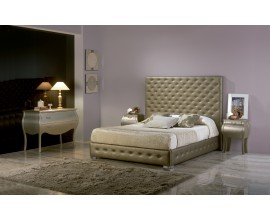 Moderná čalúnená posteľ Leonor s chesterfield prešívaním a s úložným priestorom150-180cm