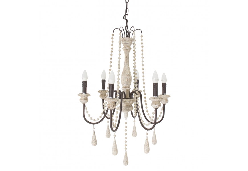 Béžový luxusný luster SHRAVA v zámockom štýle