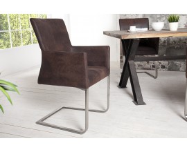 Luxusná elegantná konzolová stolička Samson kávova