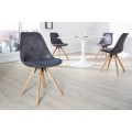 Dizajnová štýlová retro stolička Scandinavia tmavá sivá