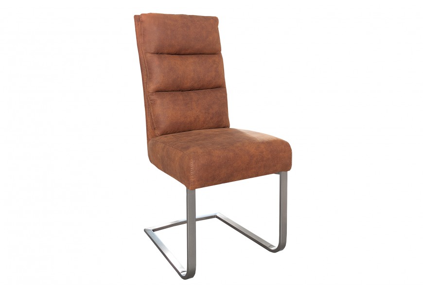 Štýlová komfortná jedálenská stolička Comfort Vintage svetlo hnedá