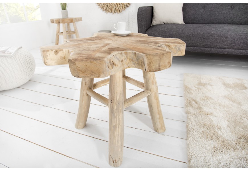 Dizajnov&yacute; origin&aacute;lny konferenčn&yacute; stol&iacute;k Teak 50 cm