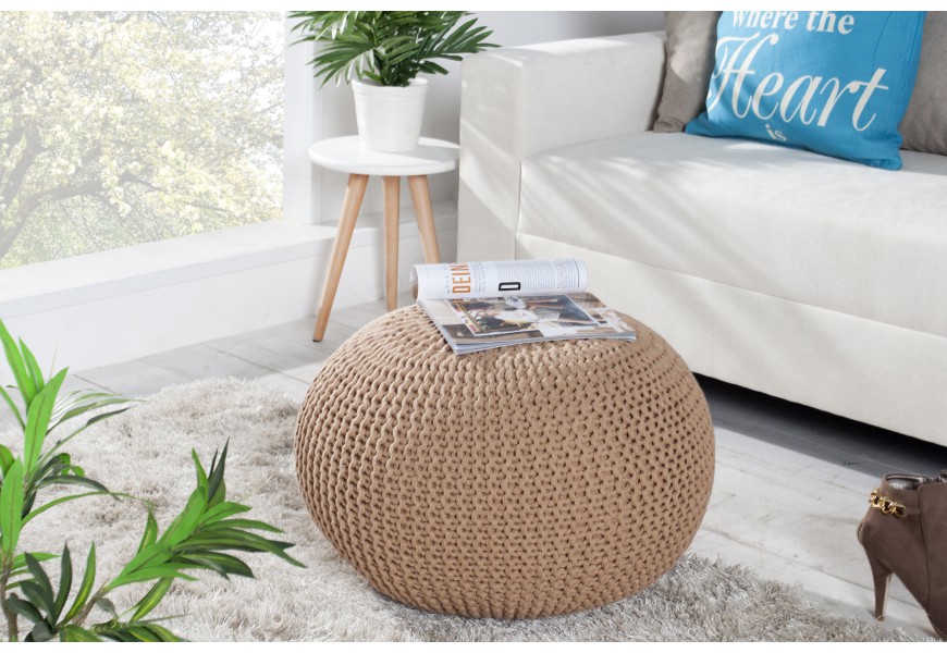 Dizajnov&aacute; luxusn&aacute; taburetka Stool 50cm k&aacute;vov&aacute;