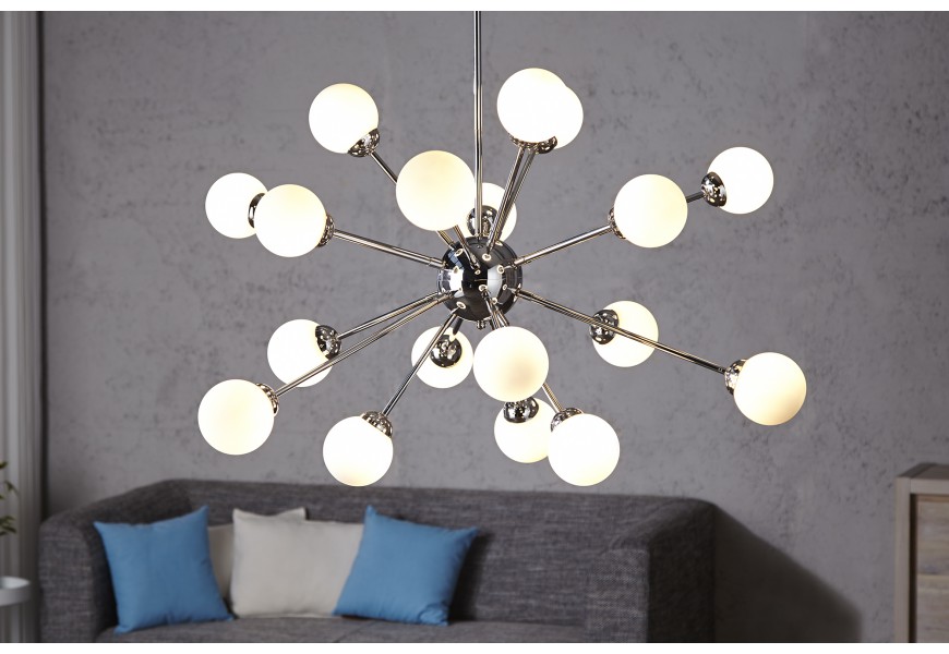 Luxusn&eacute; modern&eacute; z&aacute;vesn&eacute; svietidlo Galassia biela