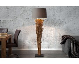 Dizajnová luxusná stojaca lampa Euphoria 175cm hnedá