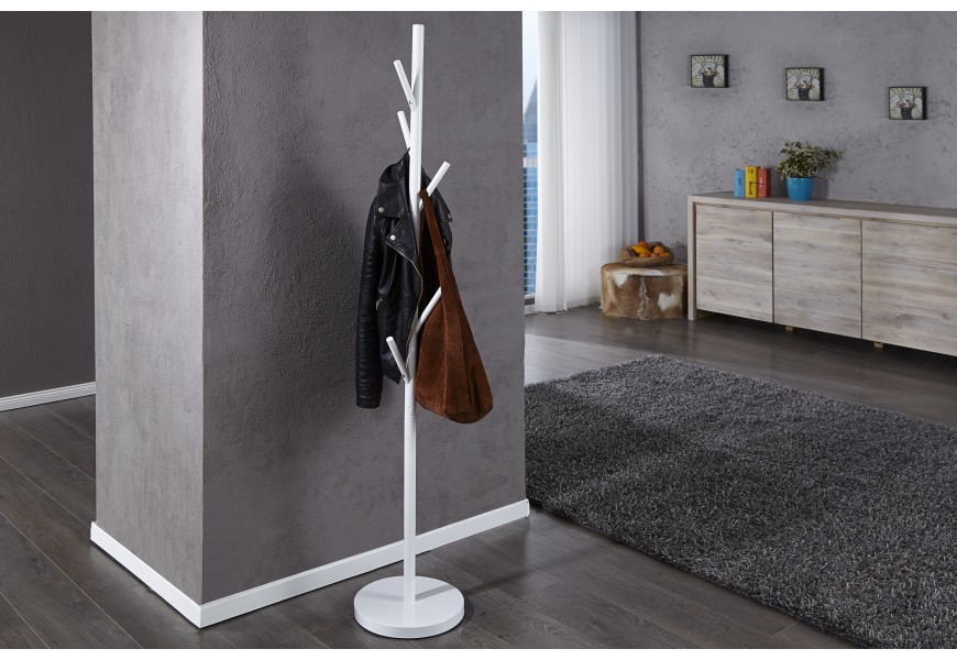 Dizajnový moderný vešiak Strom biely