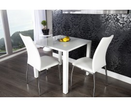 Jedálenský stôl Bianco II 80cm biely lesk