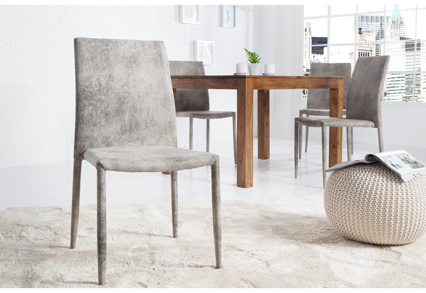 Modern&aacute; stolička Milano siv&aacute;