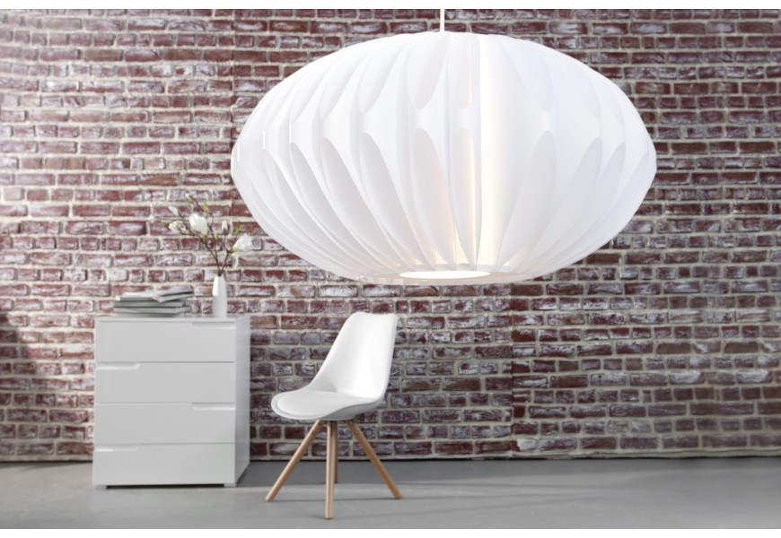 Dizajnov&eacute; origin&aacute;lne z&aacute;vesn&eacute; svietidlo Eden 50cm biele