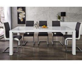 Jedálenský stôl Bianco rozkladací 120-200cm biely