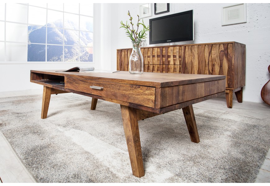 Dizajnov&yacute; exkluzivn&yacute; konferenčn&yacute; stol&iacute;k z mas&iacute;vneho dreva 120cm