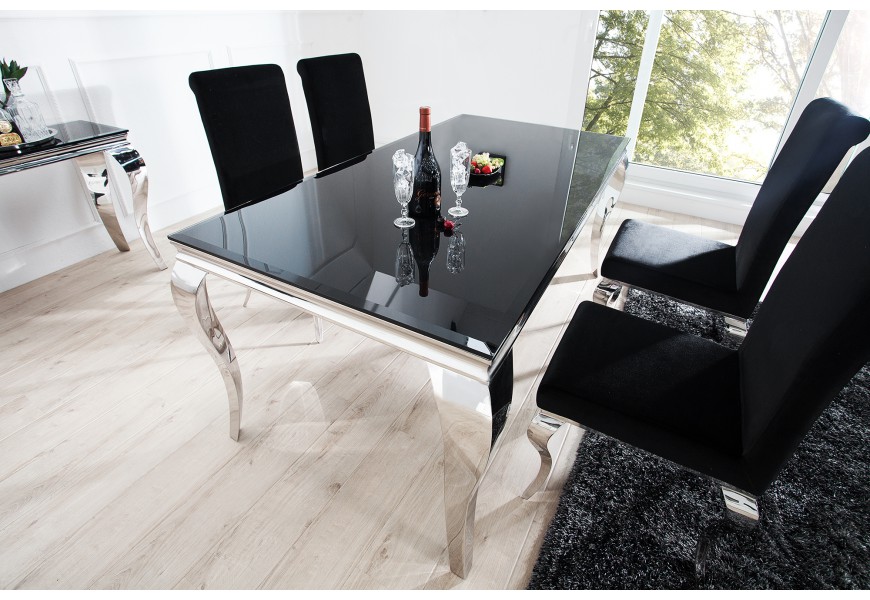 Dizajnový jedálenský stôl Modern Barock 180cm čierna