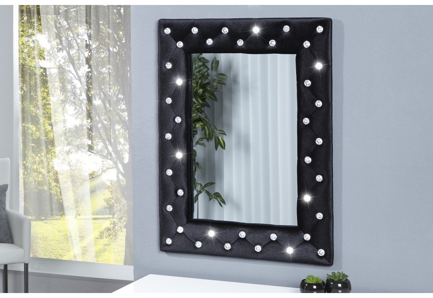 Drukované zrkadlo Glamour čierne