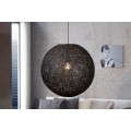 Štýlová moderná závesná lampa Cocoon čierna