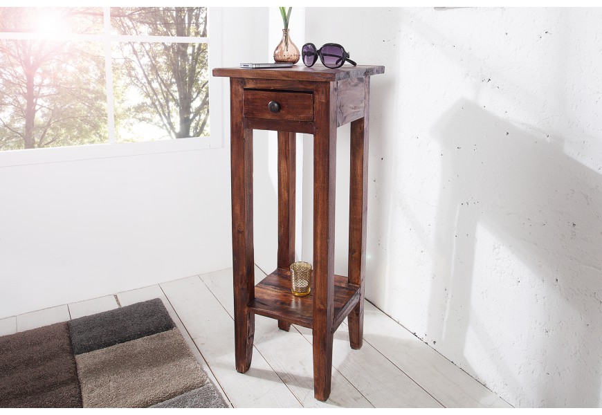 Originálny Telefónny stolík Hemingway antická hnedá