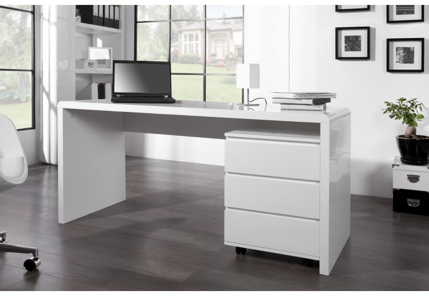 Luxusný moderný dizajnový kancelársky stôl Fast Trade biely 160cm