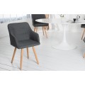 Dizajnová moderná jedálenská stolička Scandinavia šedá