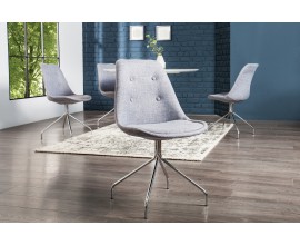 Štýlová retro stolička šedá