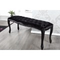 &Scaron;t&yacute;lov&aacute; retro lavice Glamour 115cm čierna