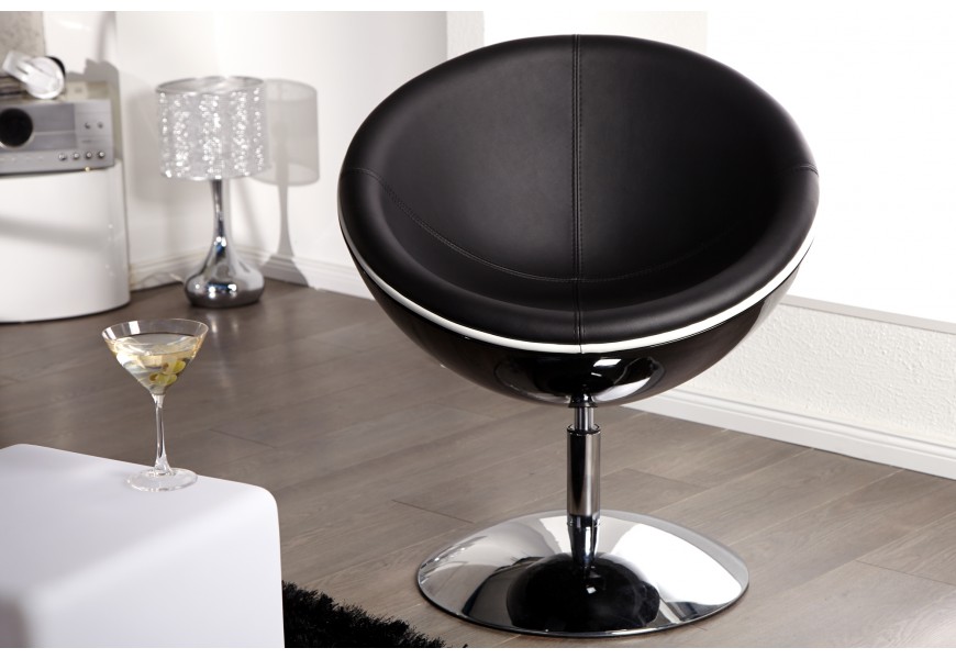 Dizajnové moderné kreslo Galaxy čierne