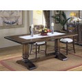 Klasický elegantný jedálenský stôl Nuevas formas v rustikálnom štýle z dreva