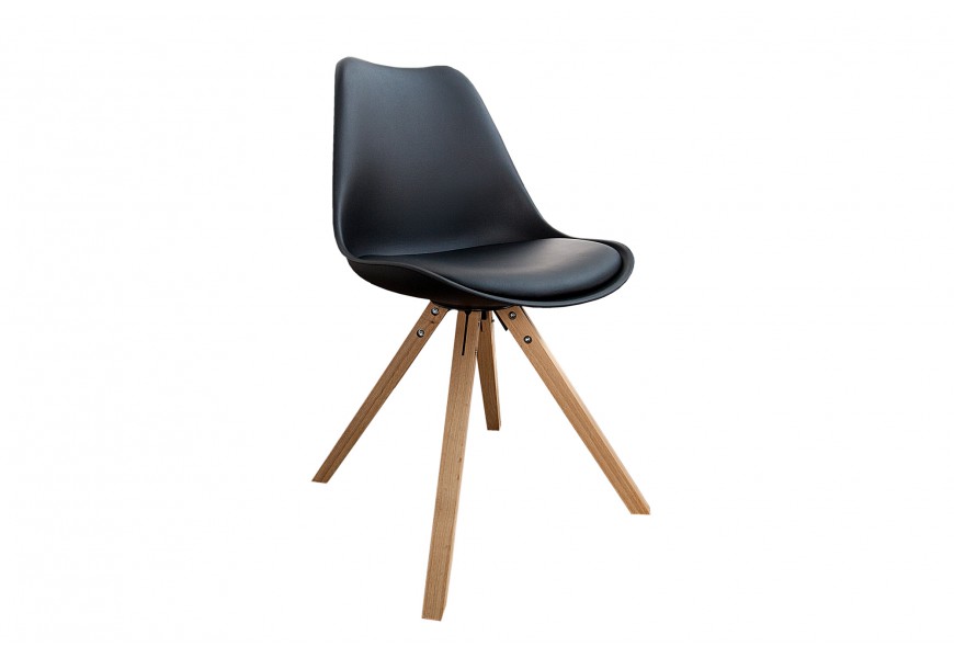 &Scaron;t&yacute;lov&aacute; retro stolička Scandinavia čierna 