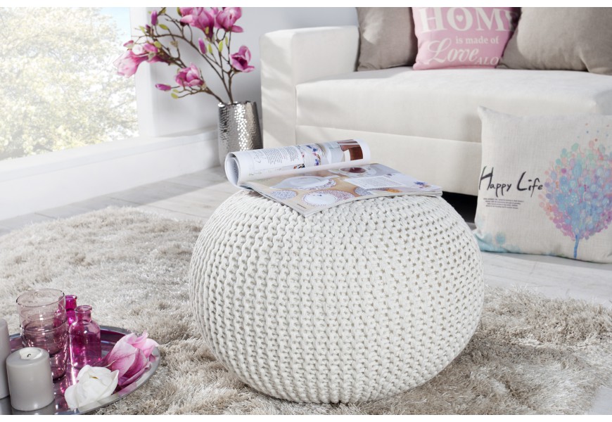 &Scaron;t&yacute;lov&eacute; retro sed&aacute;tko Stool 50cm biele