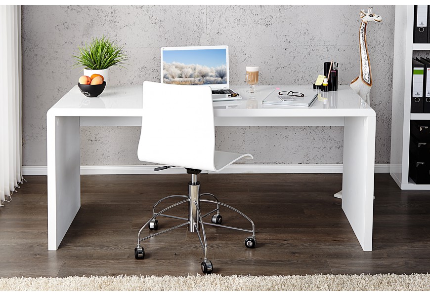 Moderný dizajnový kancelársky písací stôl Trade 120cm biely