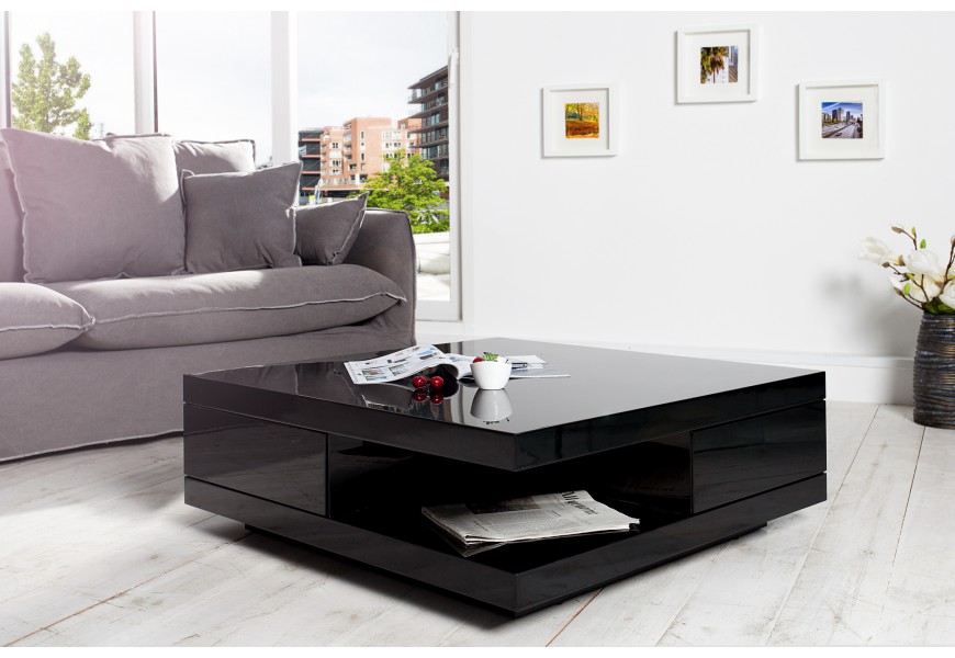 Luxusný jedinečný konferenčný stolík Function čierny