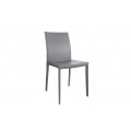 Štýlová stolička Milano v šedej koži