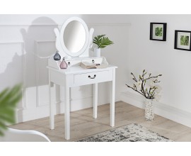 Štýlový moderný toaletný stolík Venezia biely