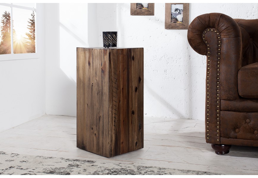 Štýlový masívny podstavec Columna hnedý agát