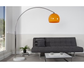 Dizajnová jedinečná stojaca lampa  Big Bow II oranžová 175 - 205cm