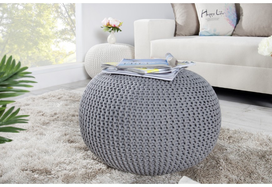 &Scaron;t&yacute;lov&eacute; retro sed&aacute;tko Stool 50cm siv&eacute;