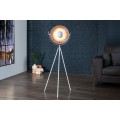 Origin&aacute;lna modern&aacute; stojaca lampa Studio 140cm biela/strieborn&aacute;