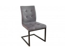 Moderná dizajnová jedálenská stolička Oxford šedá