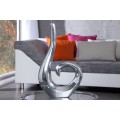 Moderná štýlová váza Wave silver 50cm