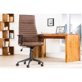 Kancelárska stolička Lazio high hnedá vintage