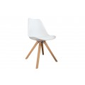 Dizajnová retro stolička Scandinavia biela