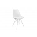 Dizajnová moderná stolička Scandinavia biela